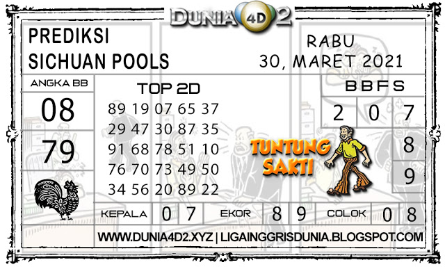 Prediksi Togel SICHUAN DUNIA4D2 30 MARET 2021