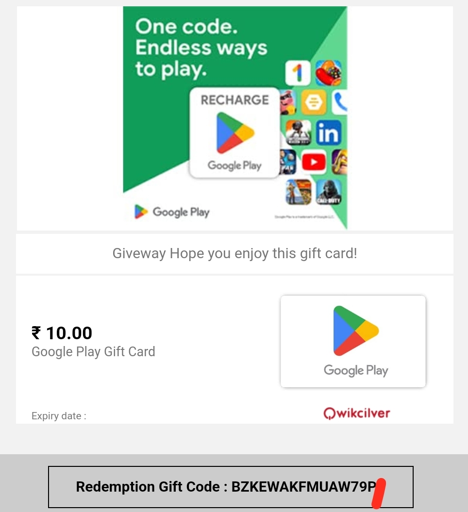 Mysksir free google play gift card redeem code free