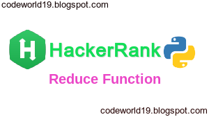 Reduce Function in Python - HackerRank Solution