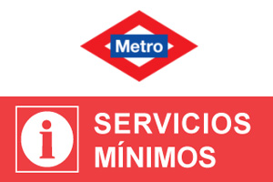 Servicios mínimos de Metro por huelga: 19, 20 y 21 de marzo de  2013