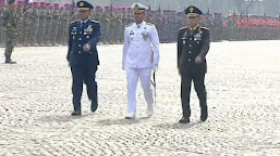 Komandan Brigif 16/ WY Kolonel Inf Sigid Hengky Purwanto Ambil Peran Pengucap Sapta Marga di HUT TNI ke-78 