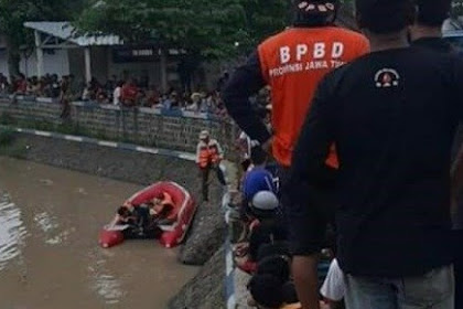 Pelajar SMP Di Jombang Hilang Terseret Arus Sungai 