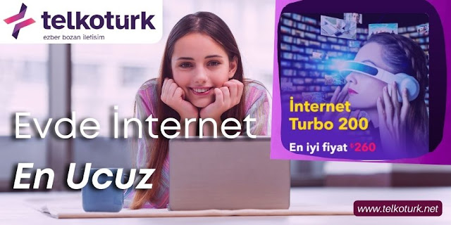 Evde İnternet Ucuz Paketler - Telkotürk