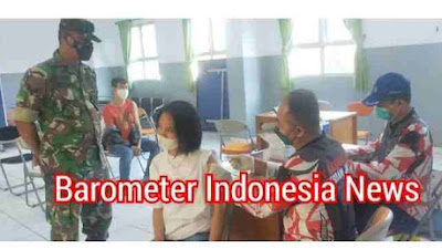 Hari Libur Team Nakes Polkes Kodim 0503/JB Tanpa Lelah Vaksin 59 Orang dalam Serbuan Vaksinasi TNI Koramil 02/TB...