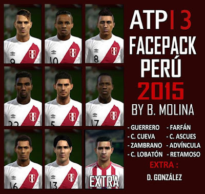 PES 2013 New Facepack Per� Copa Am�rica 2015 by B.Molina