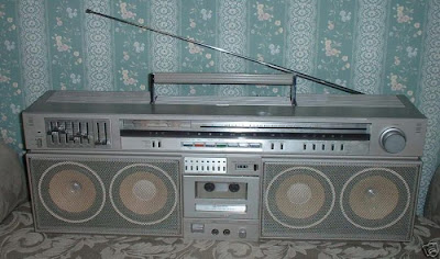 old school boombox