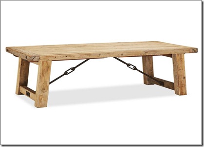 Pottery Barn reclaimed wood table
