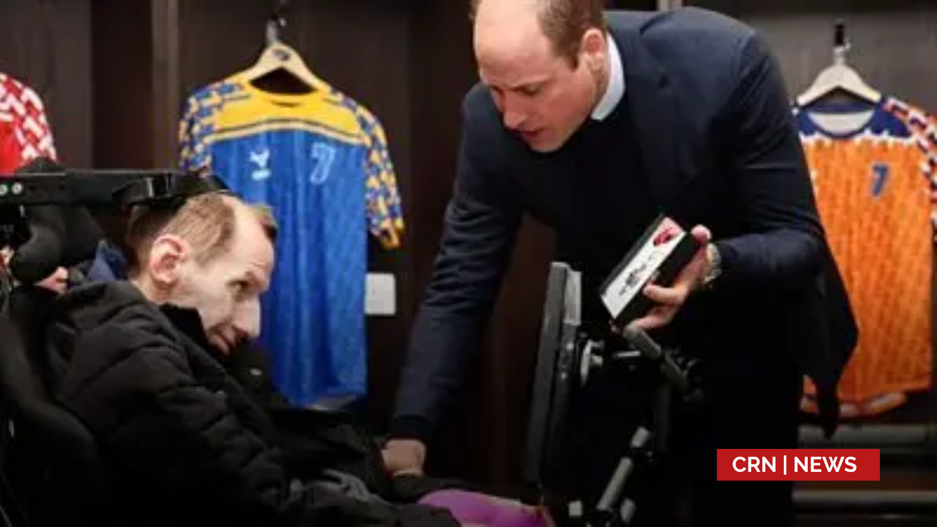 Prince William surprises Rob Burrow and Kevin Sinfield with CBEs