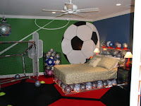 Remarkable Boy Bedroom Design Soccer Themehome Designs