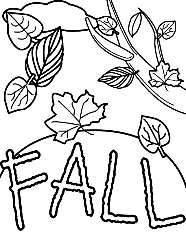 Free Fall Coloring Pages for Kids gt;gt; Disney Coloring Pages