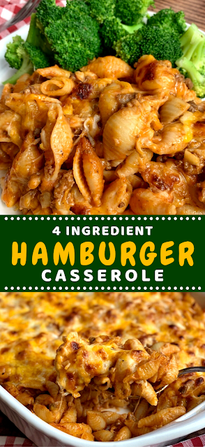  Looking for quick and easy dinner recipes for the family 4 Ingredient Hamburger Casserole (Quick & Easy)