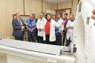 محافظ أسيوط يفتتح وحدتي فصل مشتقات الدم والأشعة المقطعية بمستشفى الإيمان العام