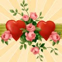 Srca i cvijeće za Valentinovo download besplatne pozadine slike za mobitele