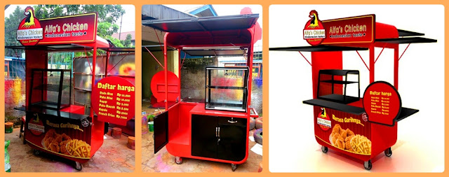Gerobak Alfas Fried  Chicken  Rp 5 900 000 Gerobak Unik