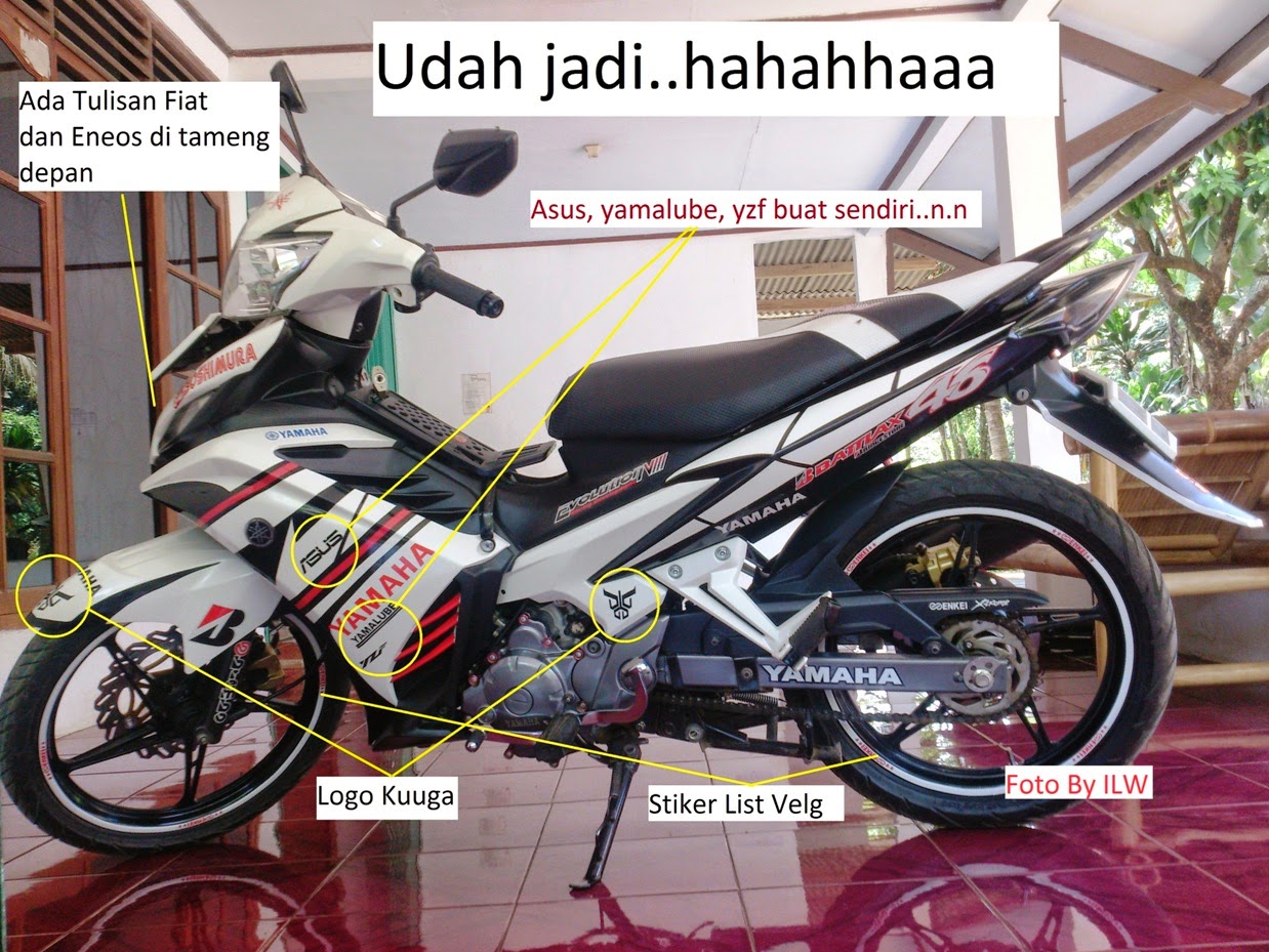 Kumpulan Modifikasi Motor Jupiter Mx Stiker Terlengkap Pojok