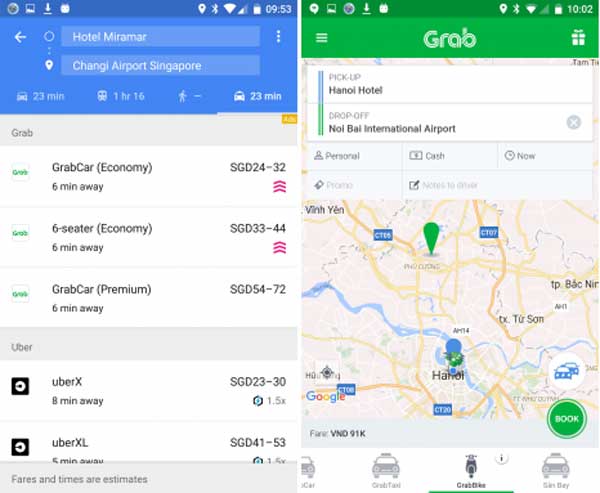 Google Maps Indonesia Hadirkan Tampilkan Tarif Go-Jek dan Grab