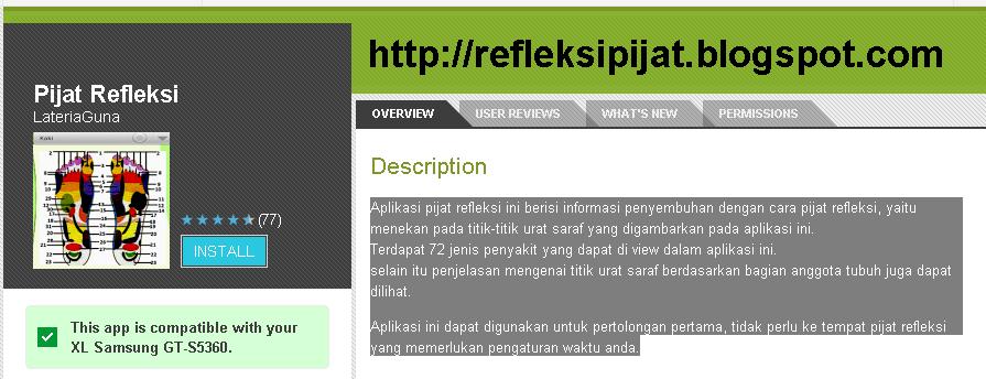 Belajar Pijat Refleksi dengan Software Aplikasi - Refleksi 