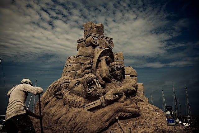 Sand Sculpture Festival in Denmark. (Photo by Michael Dreves Beier)