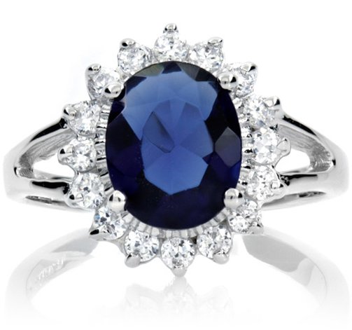 Sapphire Blue Worlds Expensive Diamond Engagement and Wedding Ring