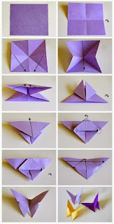 mariposa origami diy gratis