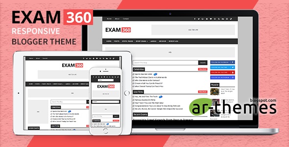 Exam360 Responsive Blogger Theme