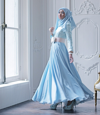 Model Dress Muslim Pesta Dian Pelangi Modern Terbaru ini begitu menawan  buat anda pakai √45+ Model Dress Muslim Pesta Dian Pelangi Modern 2022