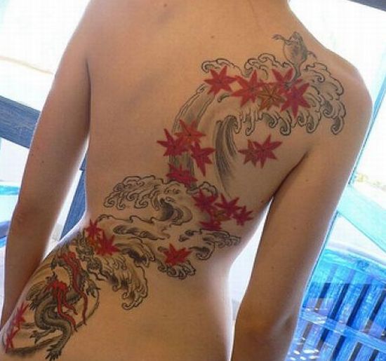 Back Tattoos for Women - Flower Lower Back Tattoos