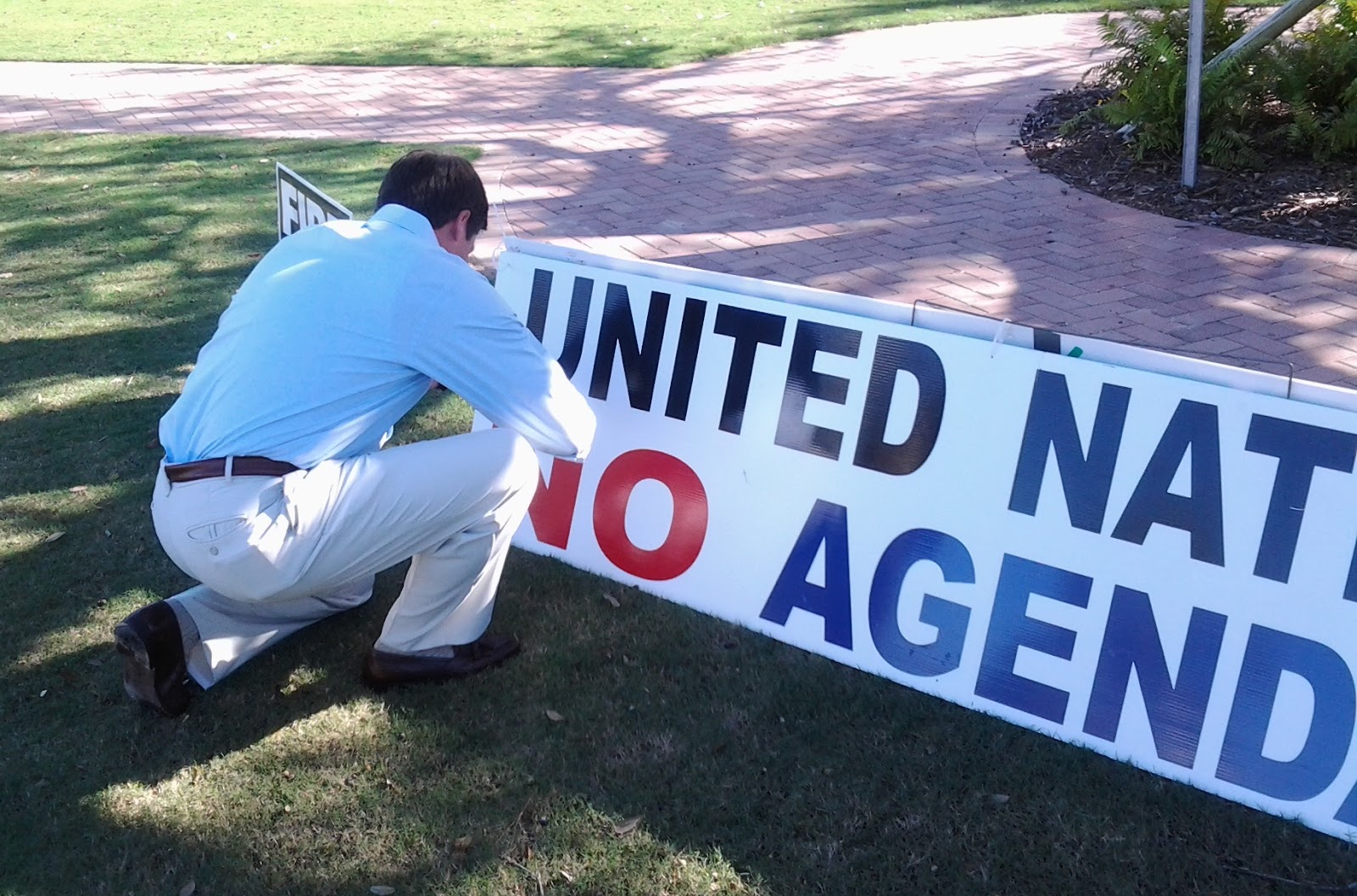 Signing our sign!!