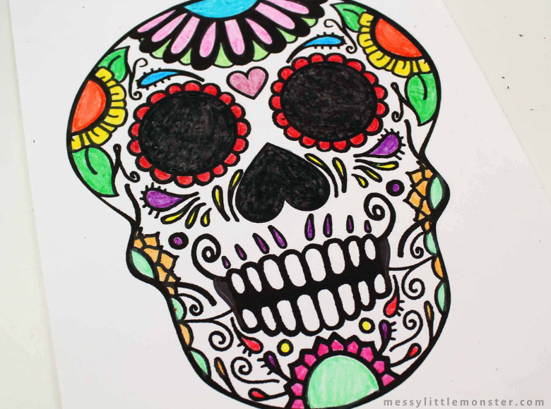 skull colouring