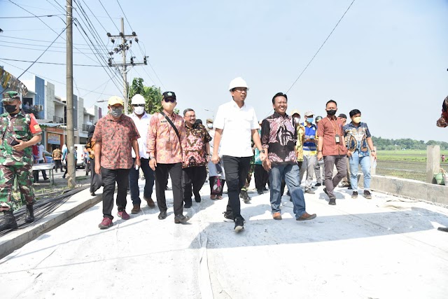 Gus Muhdlor: Betonisasi Jalan Jatikalang-Pawindo Krian Selesai Pertengahan Juli, Lebih Cepat Dari Target