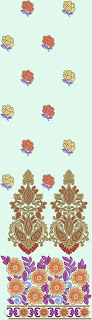 motif de broderie chic avec combinaison de couleurs de contraste pour agir salwar.