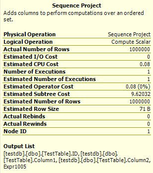 STATIC Cursor Columns