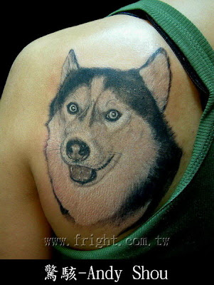 Wolf tattoo design