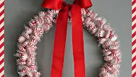 Dollar Tree Mesh Christmas Wreath