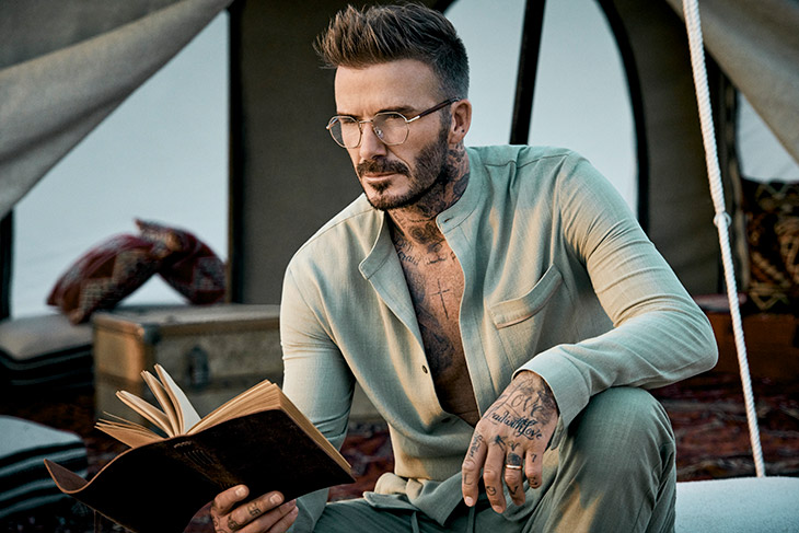 DAVID BECKHAM Fall/Winter 2023 AD Campaign Collection.