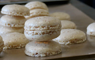 Macarons cacahuète, noisette, noix de pécan et noix de coco