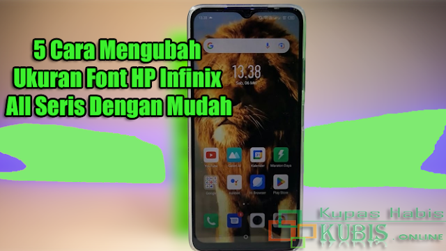 Mengubah Ukuran Font Infinix