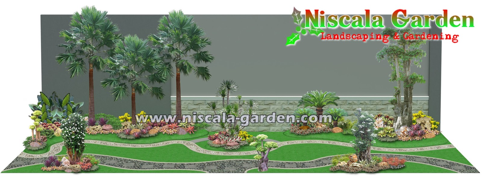 45 Desain Taman Tropis Modern Jasa Tukang Taman Surabaya 