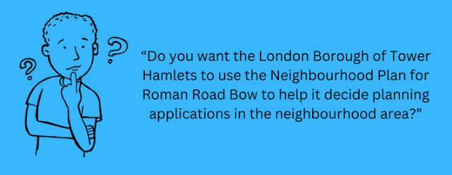 Do you want the London Borough of Tower Hamlets to use the Bow Neighbourhood Plan to help it decide planning applications in the neighbourhood area?