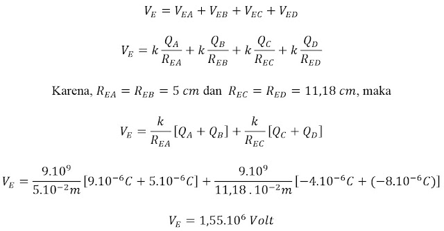Contoh Soal Potensial Listrik dan Pembahasannya
