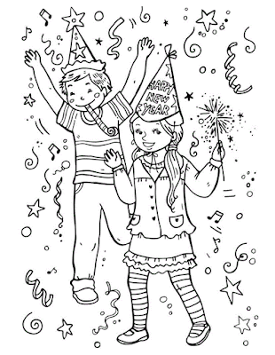 New year Kids Coloring Images In HD 2018 | Kids Coloring Pages