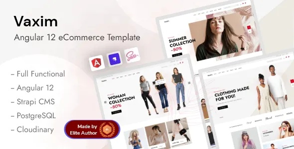 Best Angular 12 Functional eCommerce Template