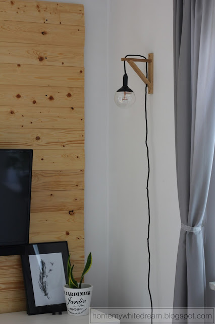 lampa w stylu skandynawskim, lampa w stylu loft, kinkiet w stylu skandynawskim, kinkiet w stylu loft, wspornik Ekby Valter, żarówka dekoracyjna Smukee