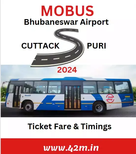 MOBUS timings Bhubaneswar Airport to Cuttack and Puri