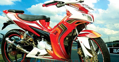 Jupiter MX Modif Warna merah putih Oto Trendz