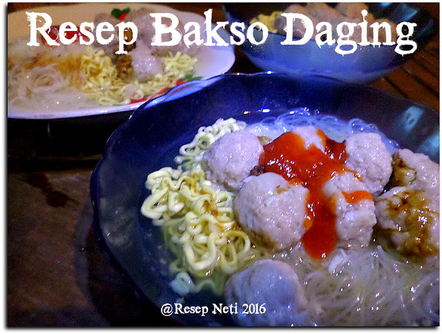 Resep bakso daging sapi