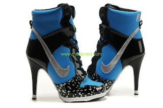 Mujer Nike Dunk High Heels Negro Azul