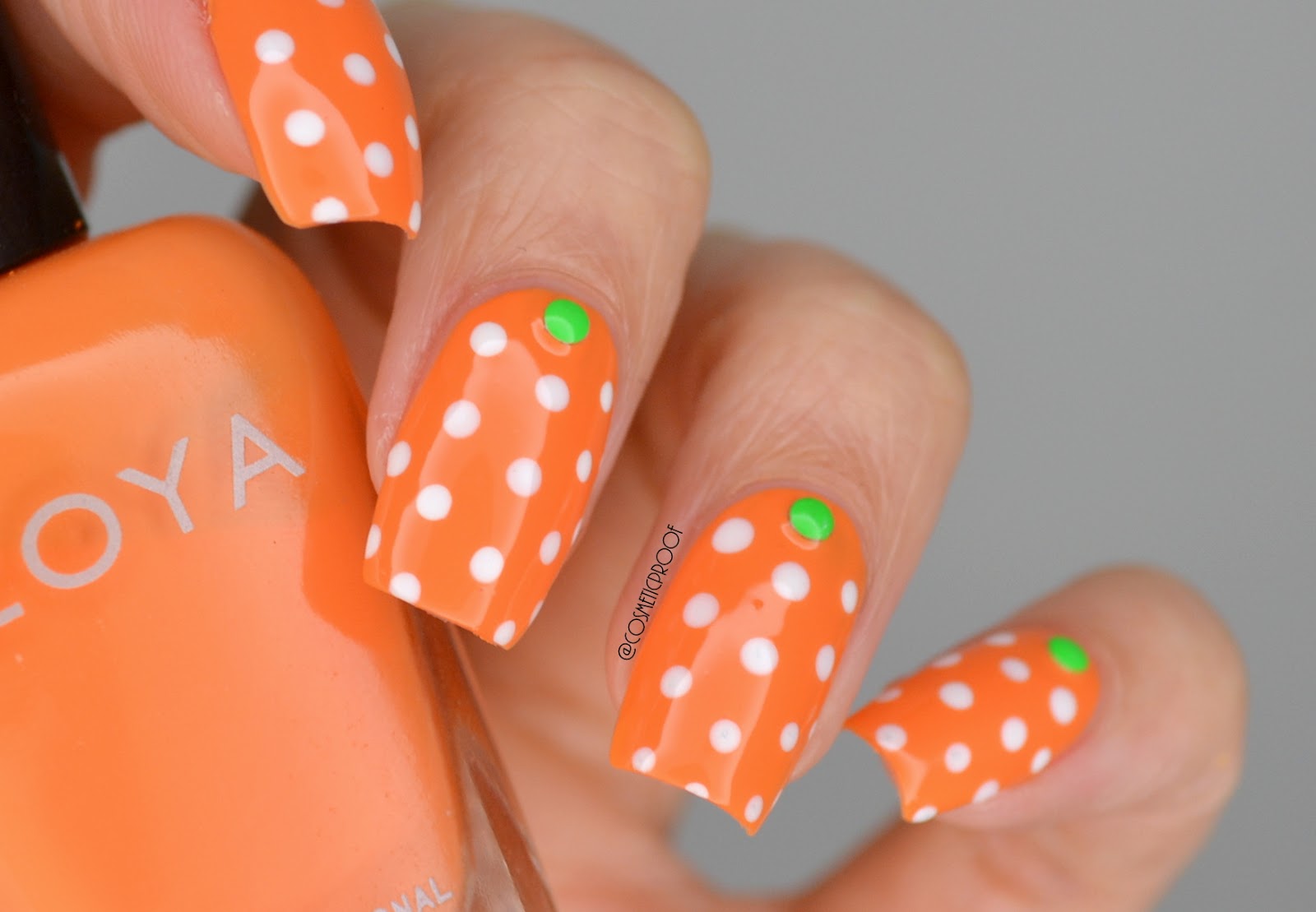 Nails Happy Summer Polka Dots Cosmetic Proof Vancouver Beauty Nail Art And Lifestyle Blog