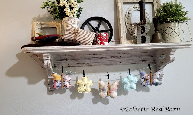 Butterfly and Flower Garland. Share NOW. #garland, #eclecticredbarn, #butterflies, #flowers, #funfabric