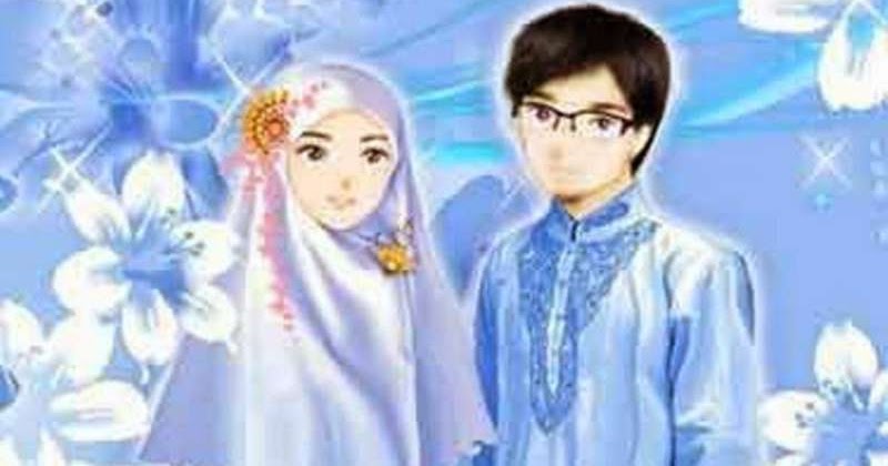 31 Kartun Pasangan Muslim Dan Muslimah - Anak Cemerlang